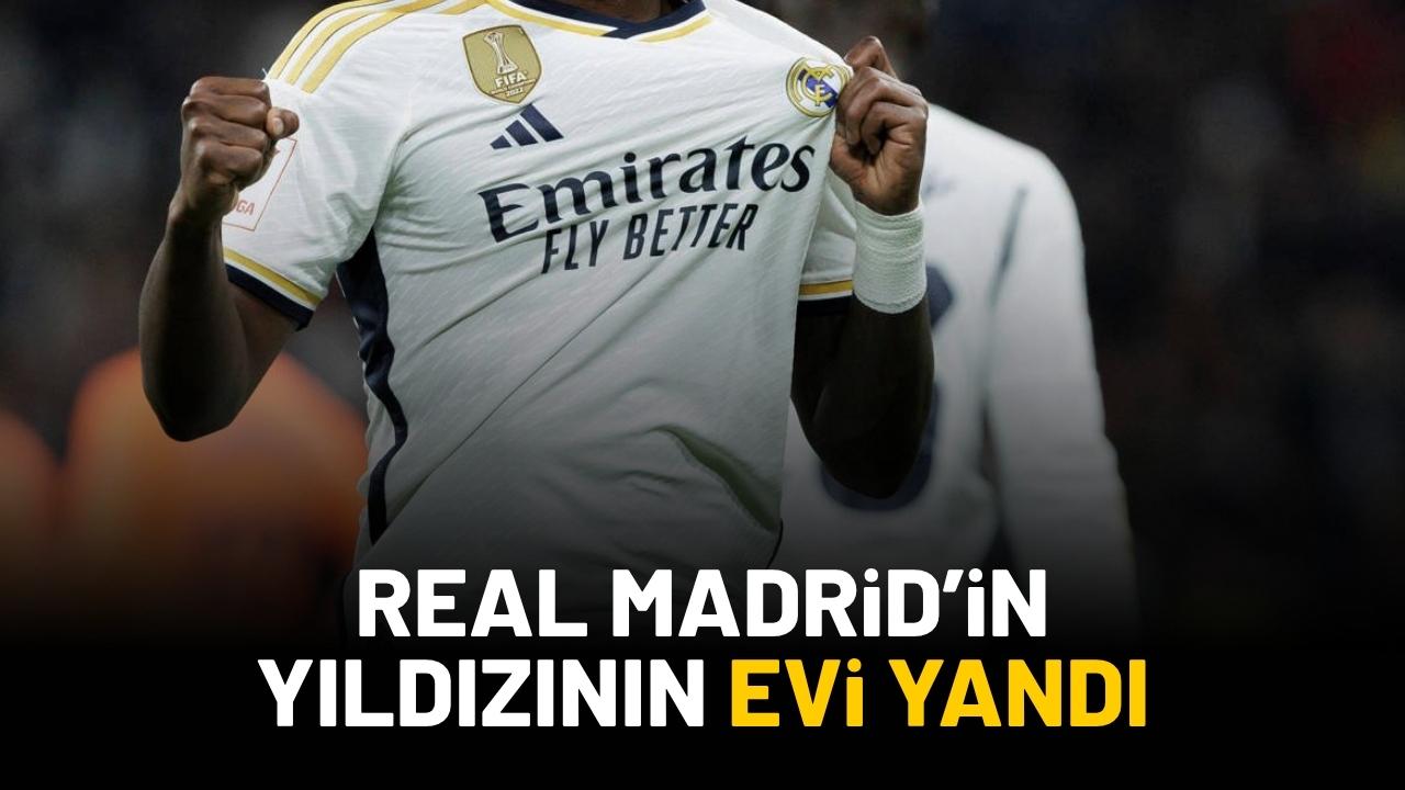 Real Madrid'in yıldızı Vinicius'un evi yandı