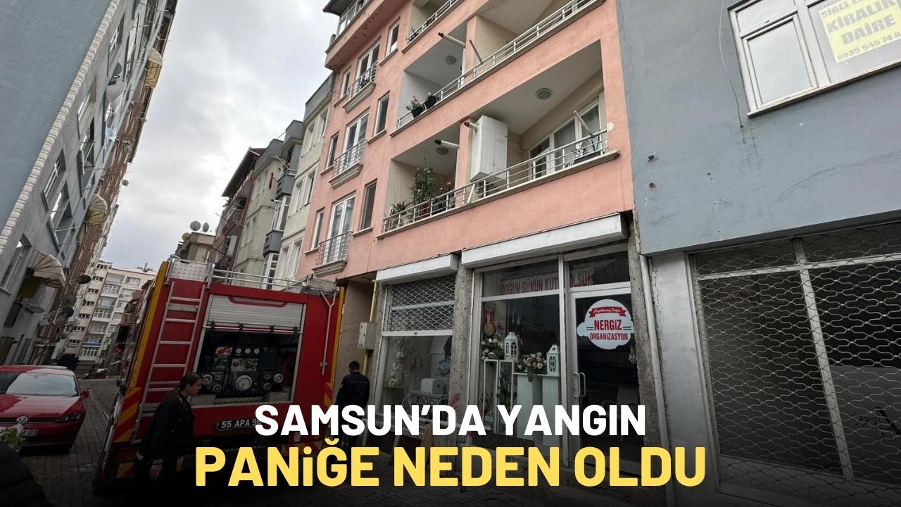 Samsun’da çatı yangınına anında müdahale!
