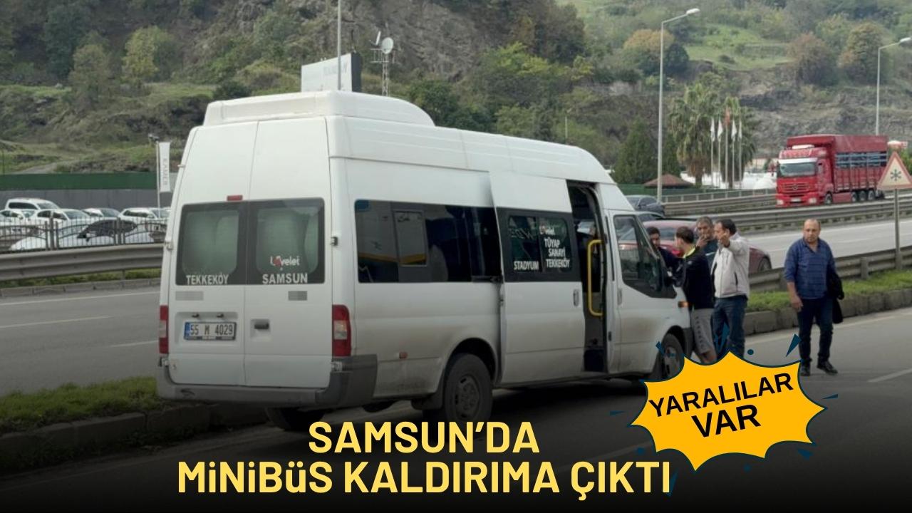 Samsun'da dolmuş kazası