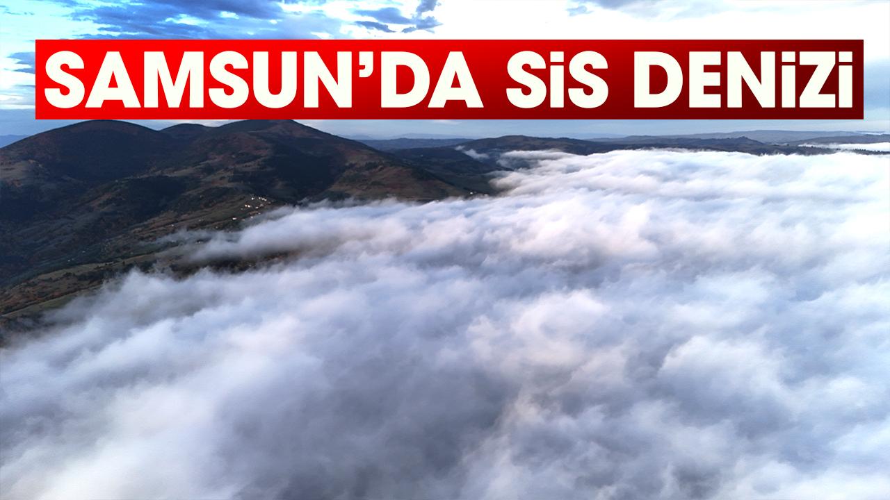Samsun'da Dürtmen Dağı'nda sis denizi görüntülendi