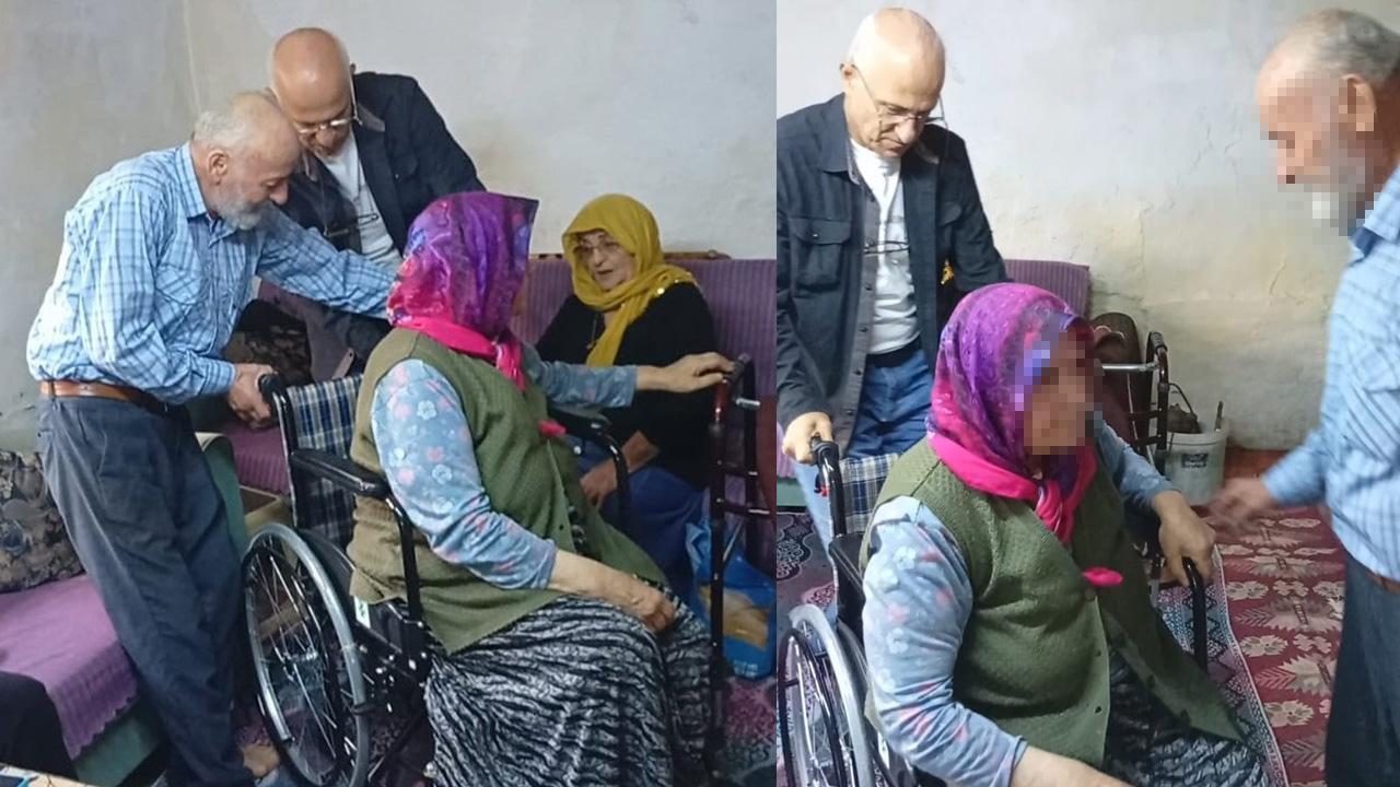 Samsun'da emekli astsubaylardan tekerlekli sandalye