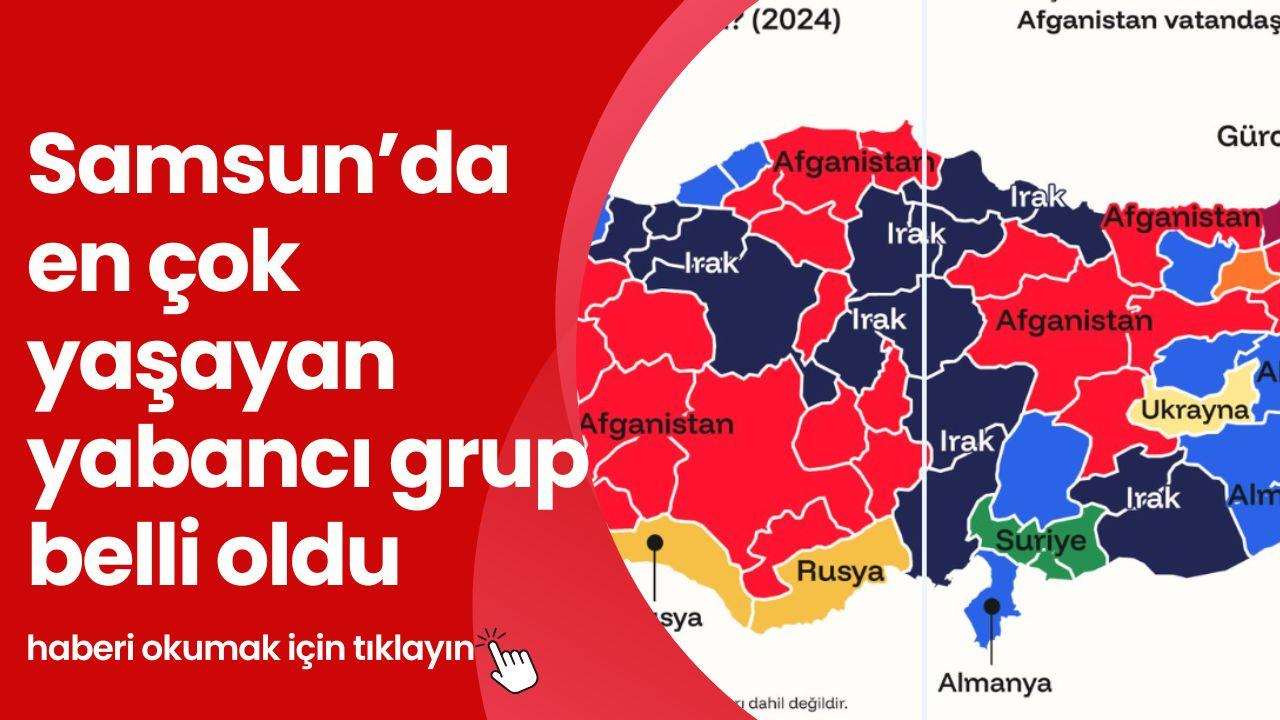 Samsun'da en çok yaşayan yabancı uyruğu belli oldu