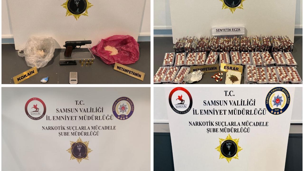 Samsun’da eş zamanlı narkotik operasyonu! 4 gözaltı