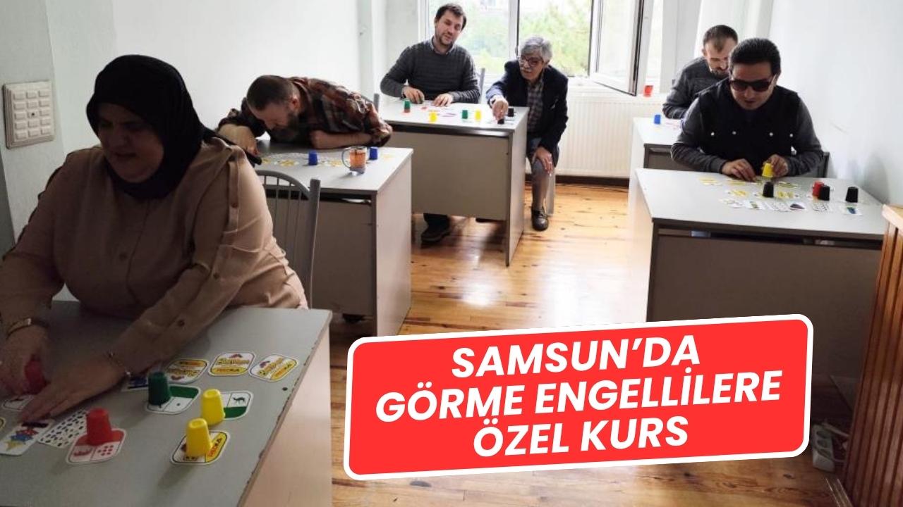 Samsun'da görme engellilere 'Akıl ve Zeka Oyunları Kursu'
