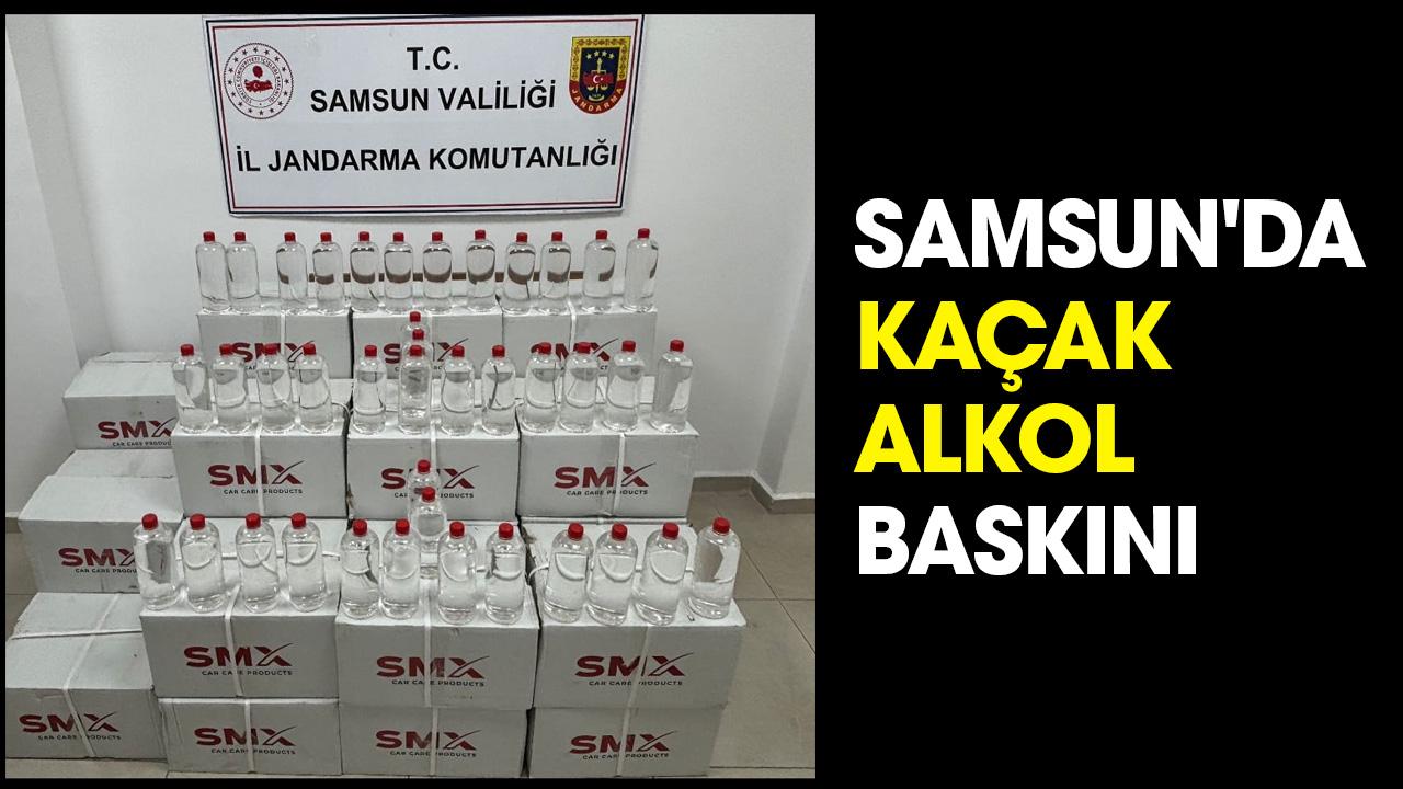 Samsun'da kaçak alkol baskını