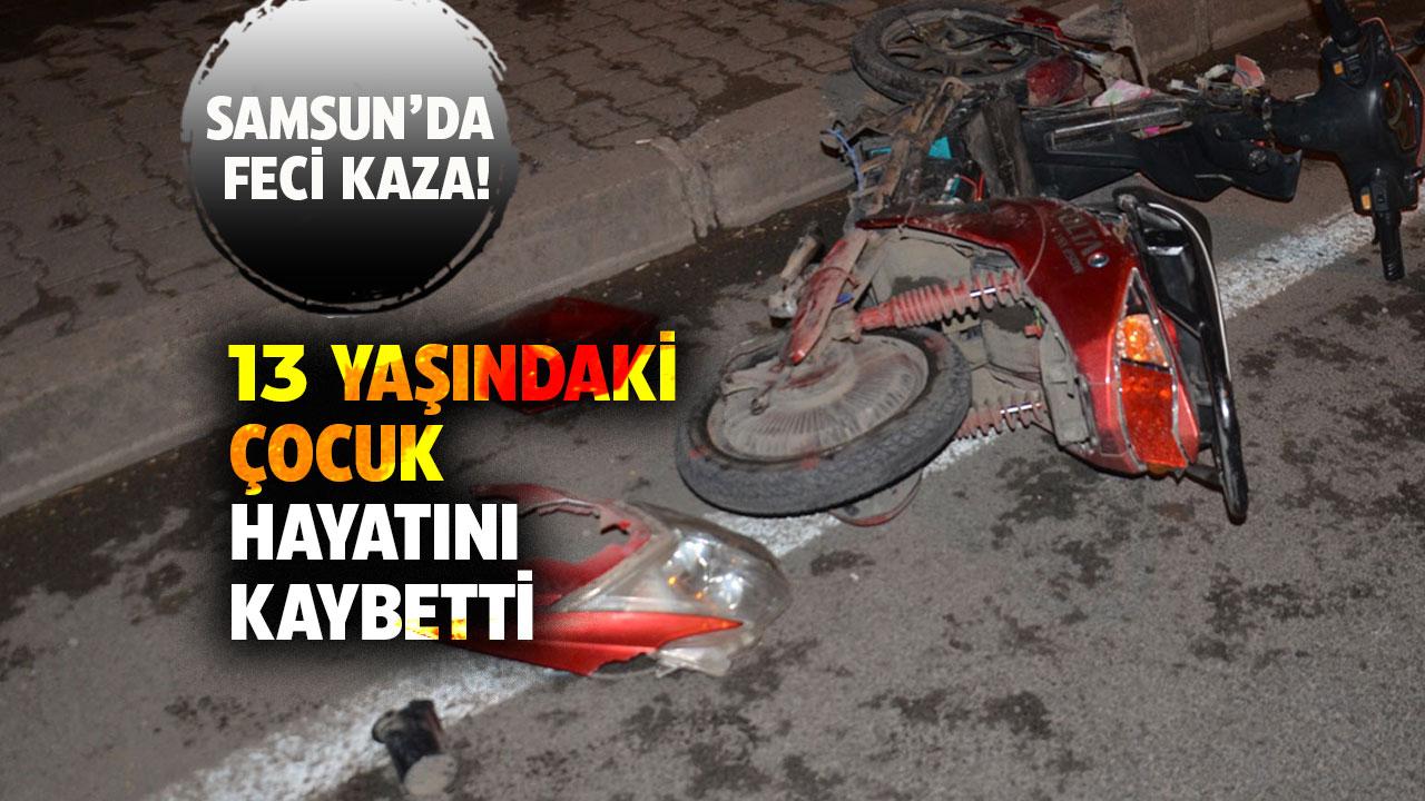 Samsun'da otomobil bisikletli çocuklara çarptı! 2 çocuk yaralandı