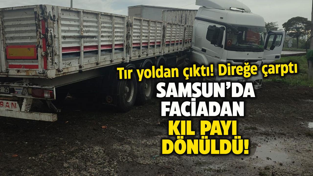 Samsun'da sağanak yağış az kalsın facia getiriyordu