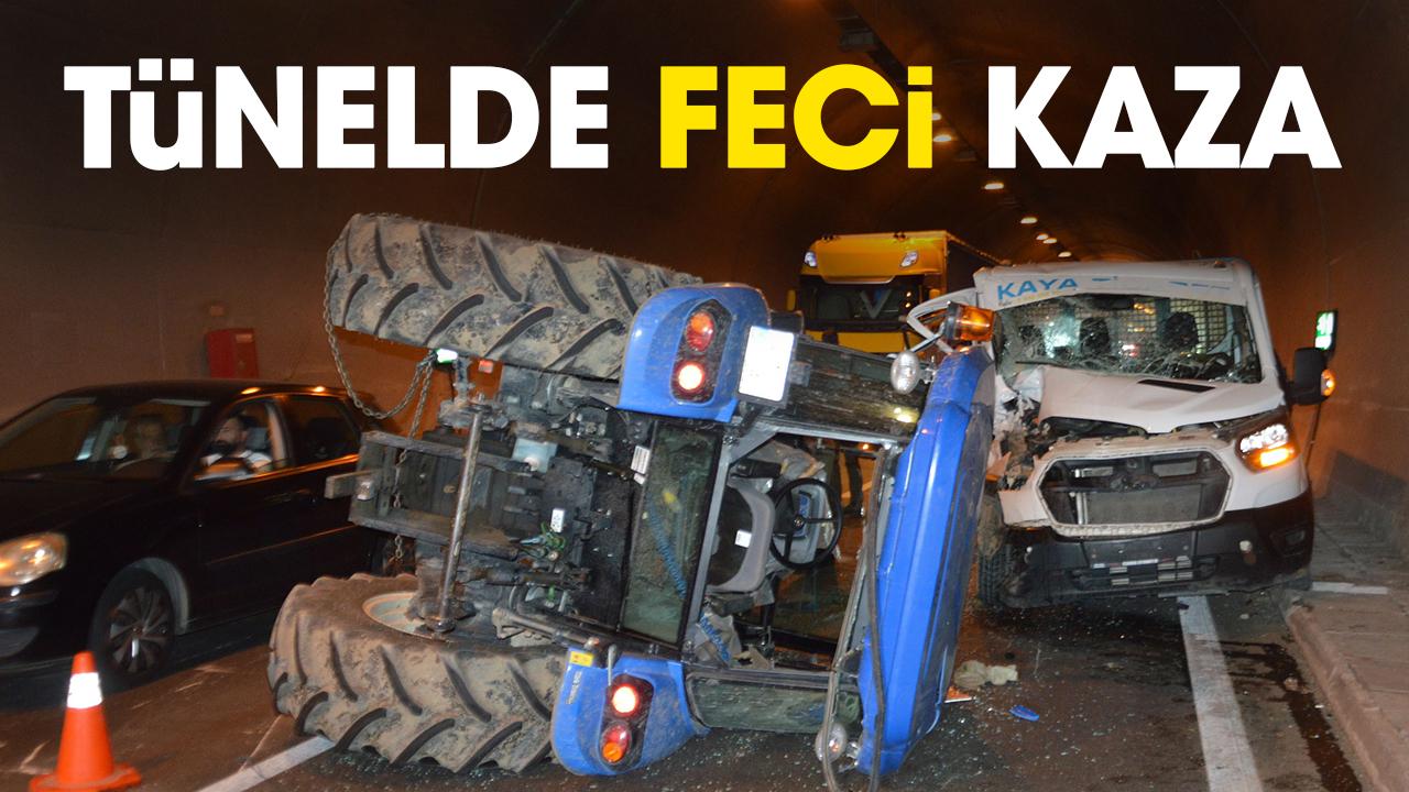 Samsun'da tünelde feci kaza