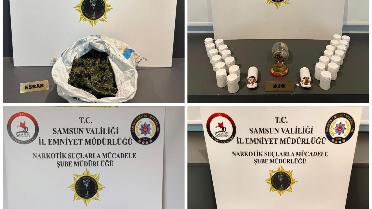 Samsun’da uyuşturucu operasyonu! 4 gözaltı