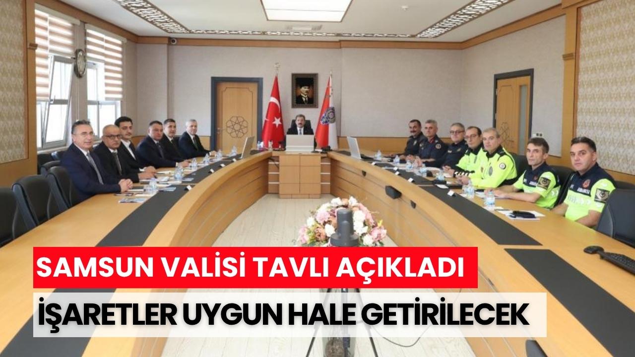 Samsun'da yollardaki işaretlemeler standartlara uygun hale getirilecek