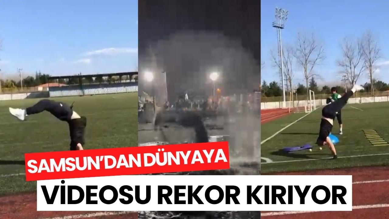 Samsun'dan dünyaya: Guinness rekortmeni judocunun videosu 100 milyonu aştı
