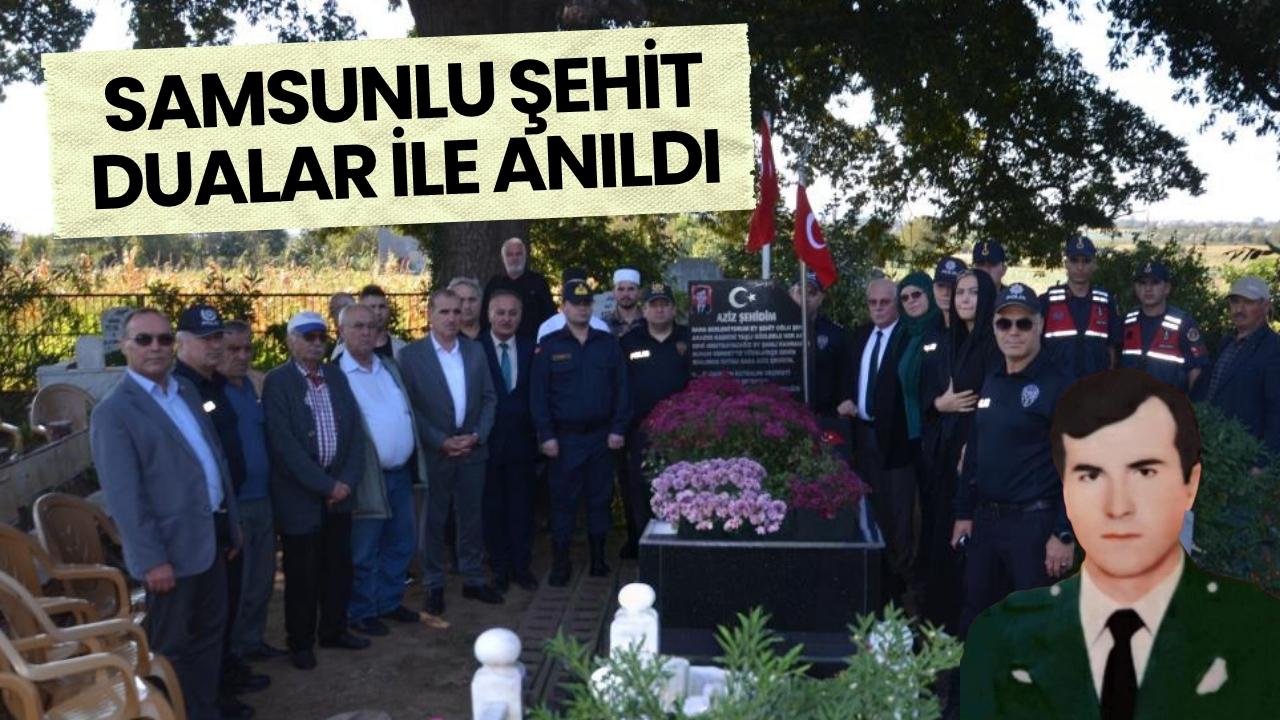 Samsunlu şehit polis dualar ile anıldı