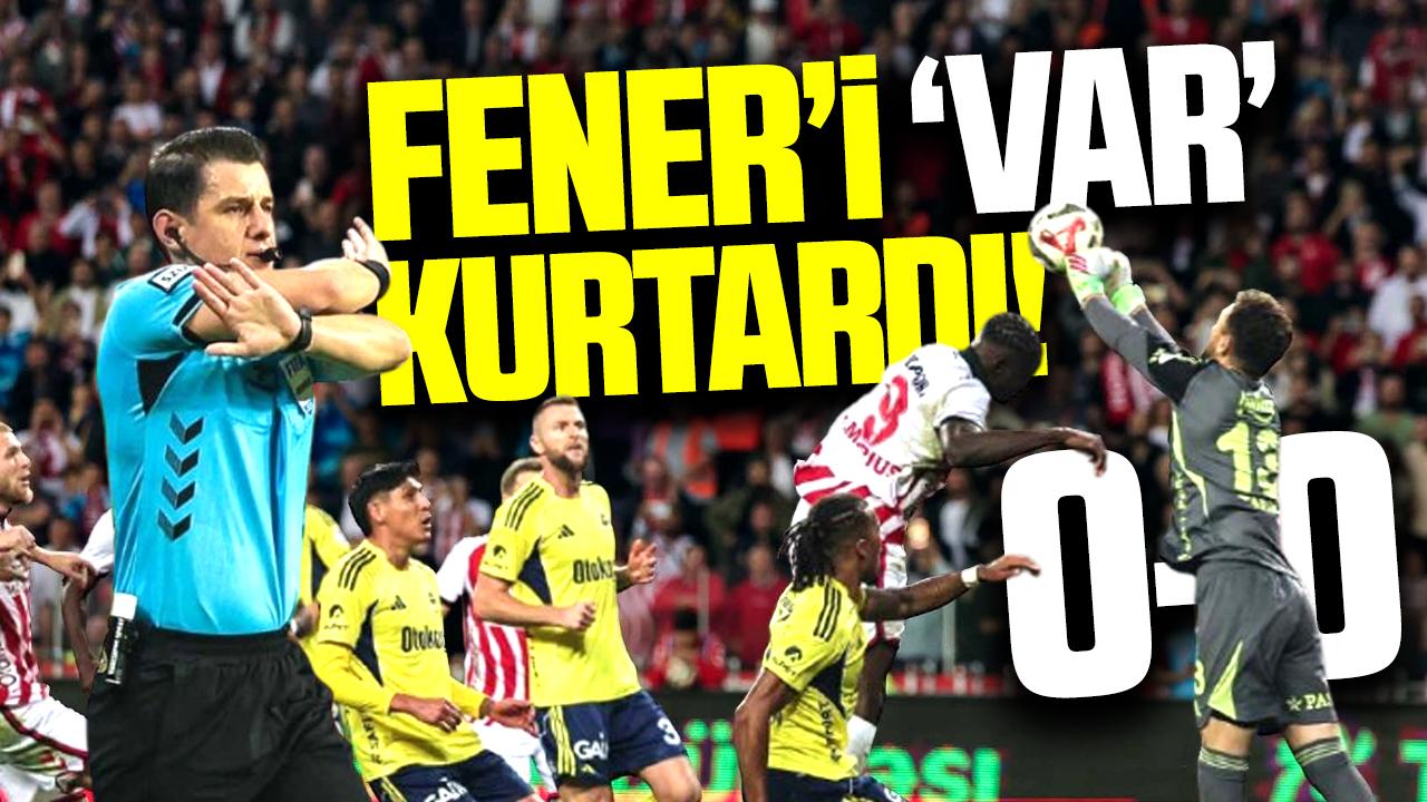 Samsunspor - Fenerbahçe maçı berabere sona erdi