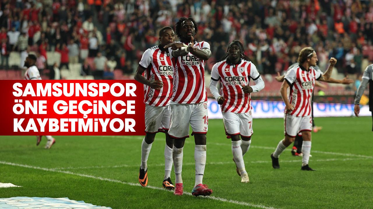 Samsunspor öne geçince kaybetmiyor