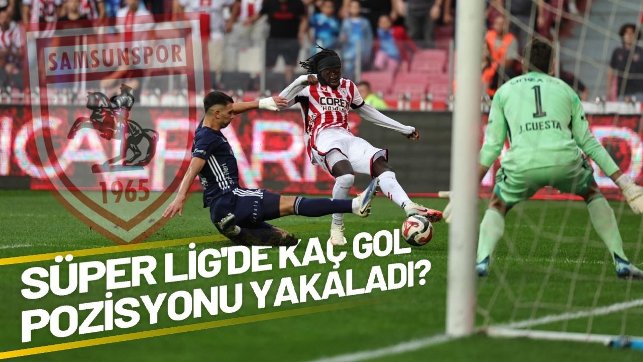 Samsunspor Süper Lig'de kaç gol pozisyonu yakaladı?