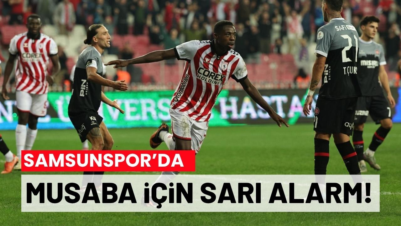 Samsunspor'da Antony Musaba sarı kart sınırında!