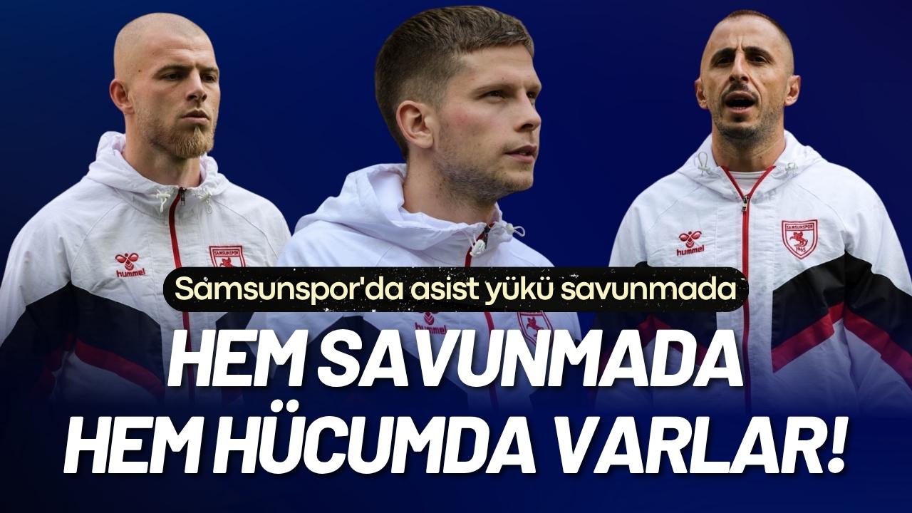 Samsunspor'un defans dörtlüsü, orta saha ve forvetlerden daha fazla asist yaptı