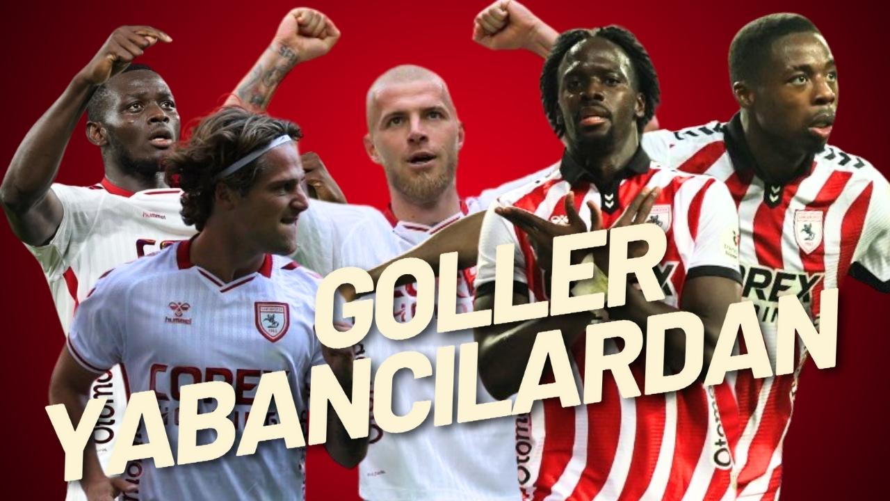 Samsunspor'un tüm gollerini yabancı futbolcular attı