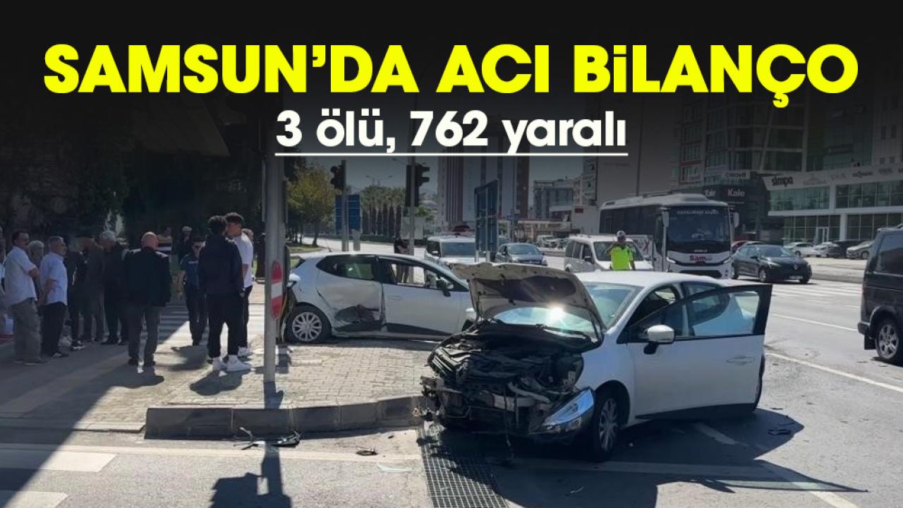 Samsun'un eylül ayı trafik kaza bilançosu açıklandı