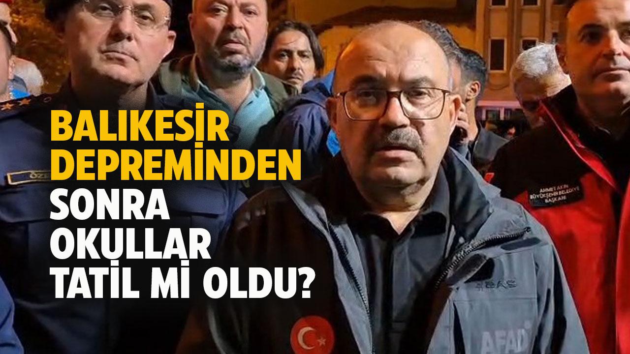Son dakika Valilik açıkladı! Balıkesir’de okullar tatil mi oldu?
