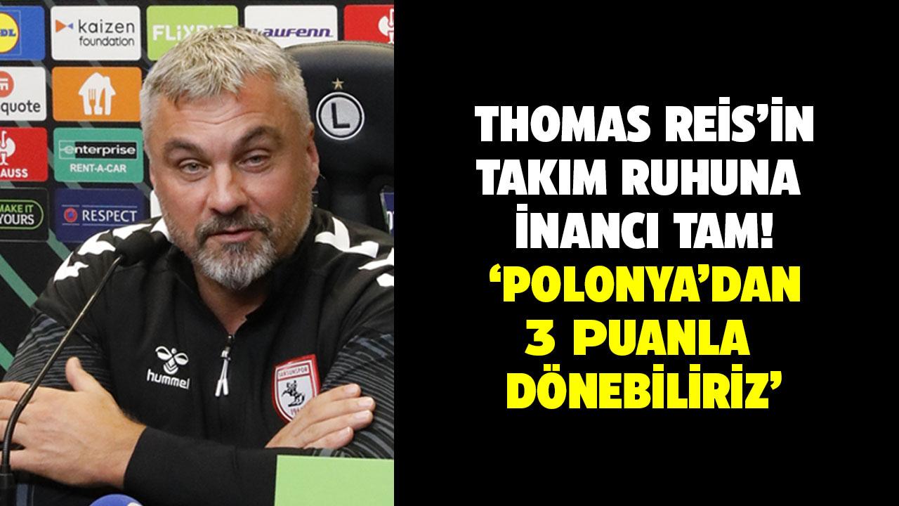 Thomas Reis'ten Legia Varşova maçı öncesi açıklama