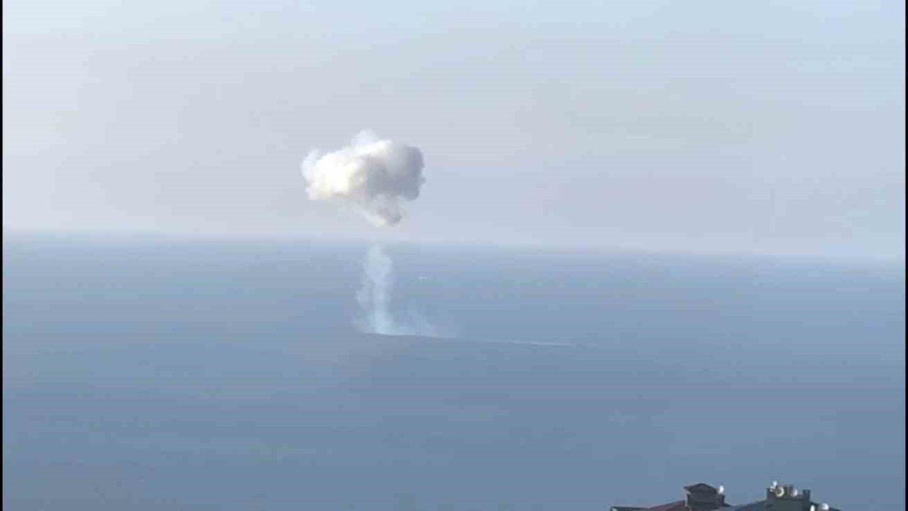 Trabzon açıklarında denizde patlama