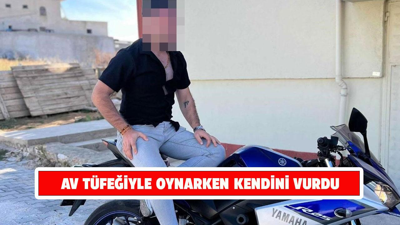 Tüfekle oynayan genç kendini vurdu