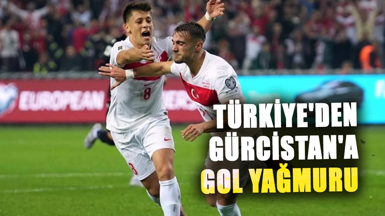 Türkiye'den Gürcistan'a gol yağmuru