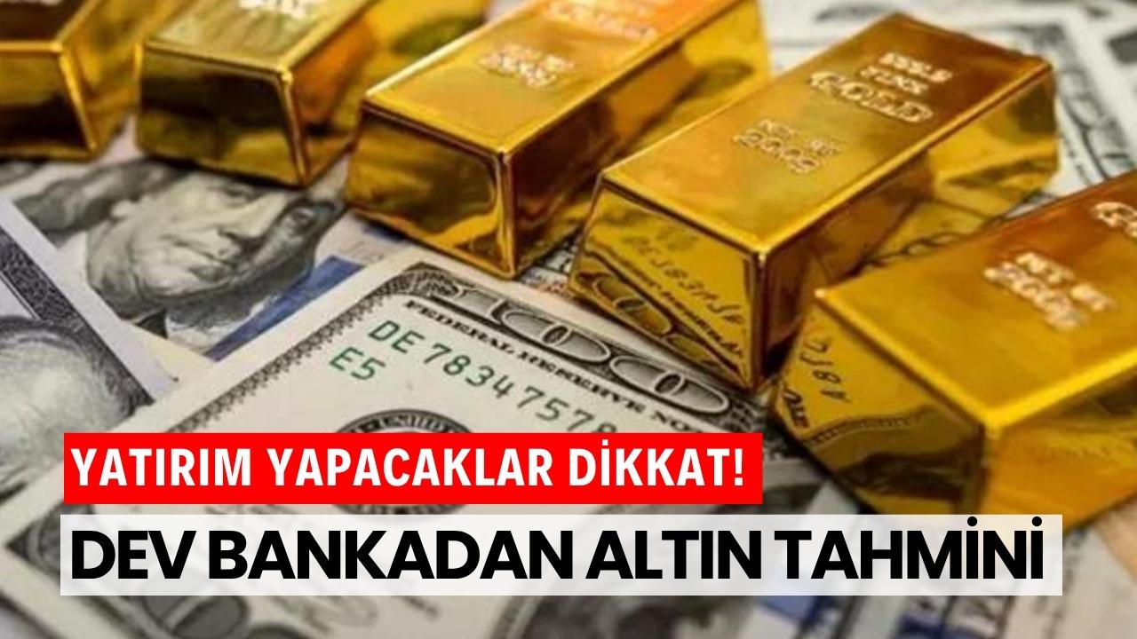 UBS altın fiyatlarında yıl sonu için rekor senaryo!