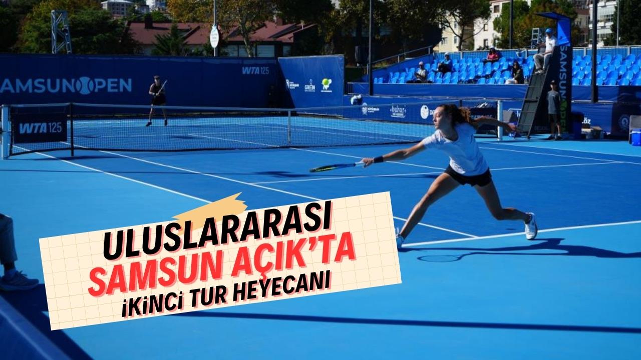Uluslararası Samsun açık Tenis Turnuvası'nda ikinci tur heyecanı