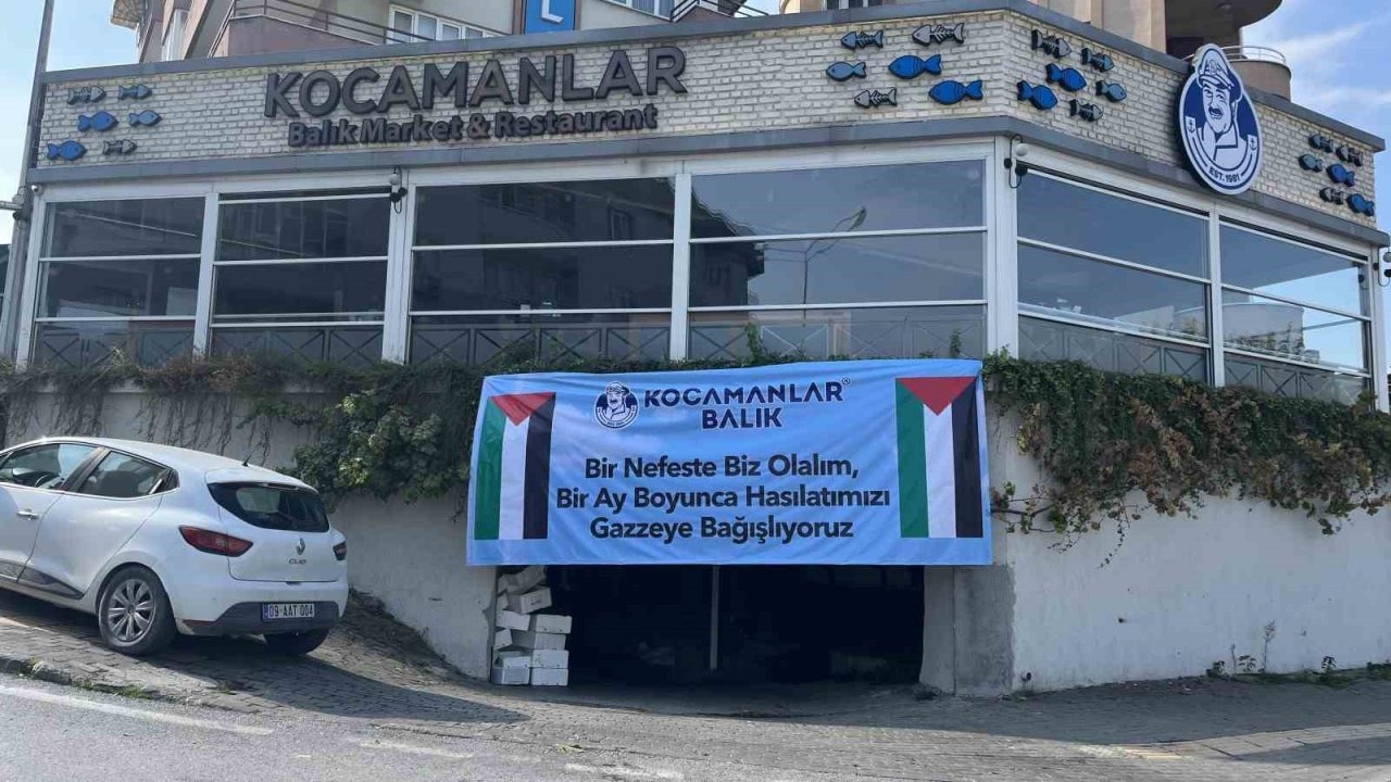 Ünlü balıkçı, 5 restoranın 1 aylık hasılatını Gazze’ye bağışlayacak