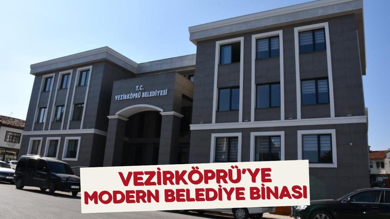 Vezirköprü Belediyesi yeni hizmet binasında