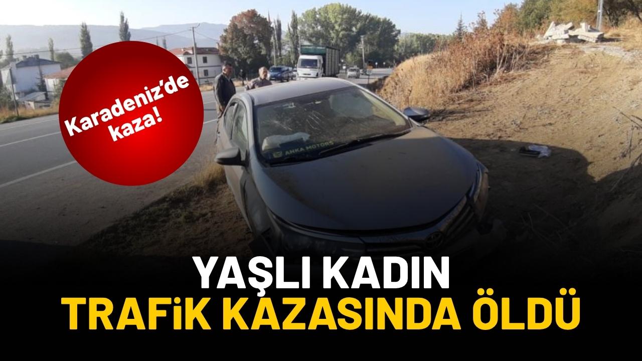 Yaşlı kadın trafik kazasında öldü