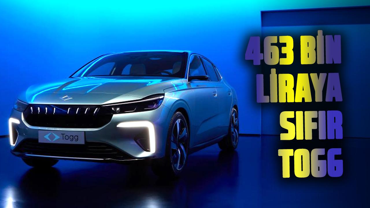 463 bin liraya sıfır Togg kampanyası duyuruldu