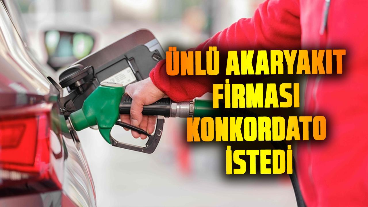 Akaryakıt kaçakçılığı iddialarıyla gündem olan ünlü akaryakıt firması konkordato istedi