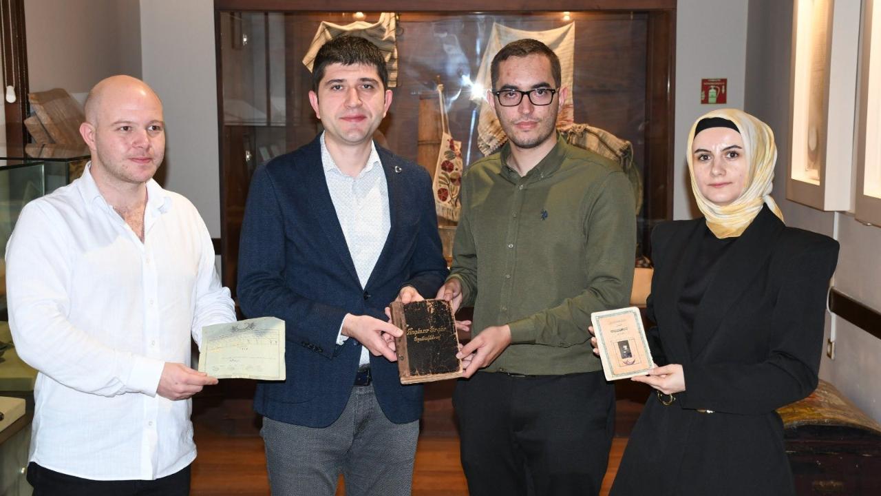 Alaçam Mübadele Müzesi'ne tarihi eserler bağışlandı