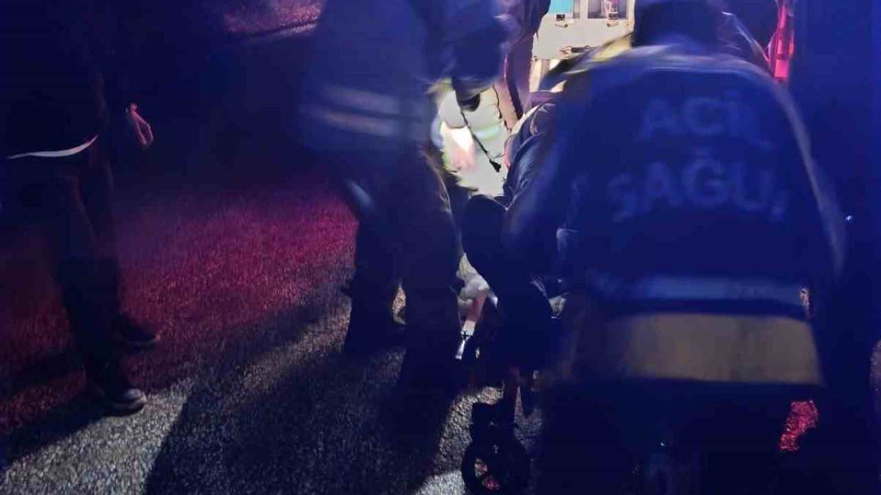 Alkollü sürücünün kullandığı araç şarampole yuvarlandı