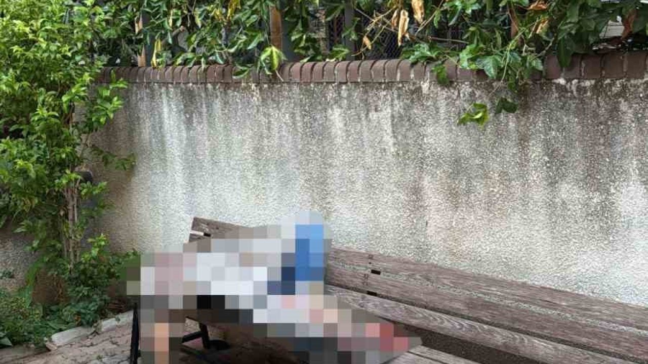 Cami avlusundaki bankta bir kişi ölü bulundu