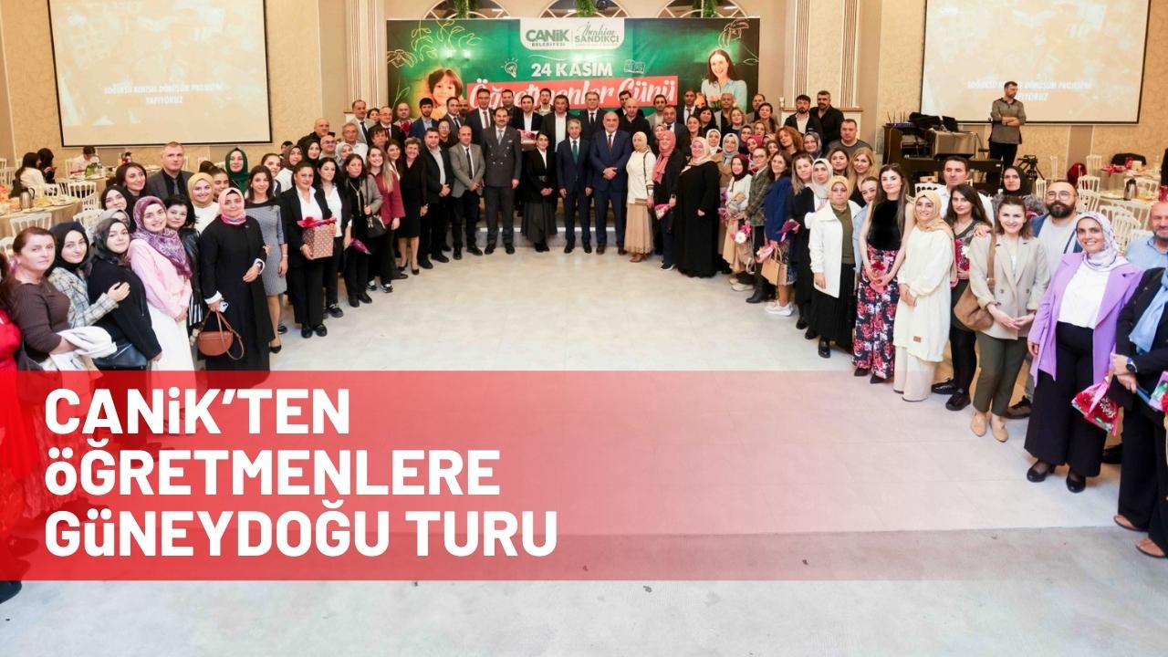 Canik Belediye Başkanı Sandıkçı'dan öğretmenlere Diyarbakır Mardin ve Şanlıurfa turu