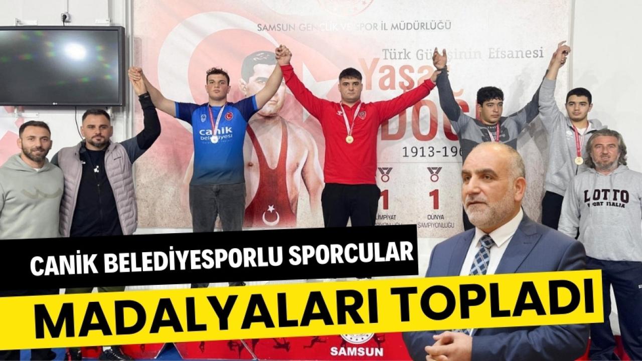 Canik Belediyesporlu sporculardan Samsun'da şampiyonaya damga vurgu