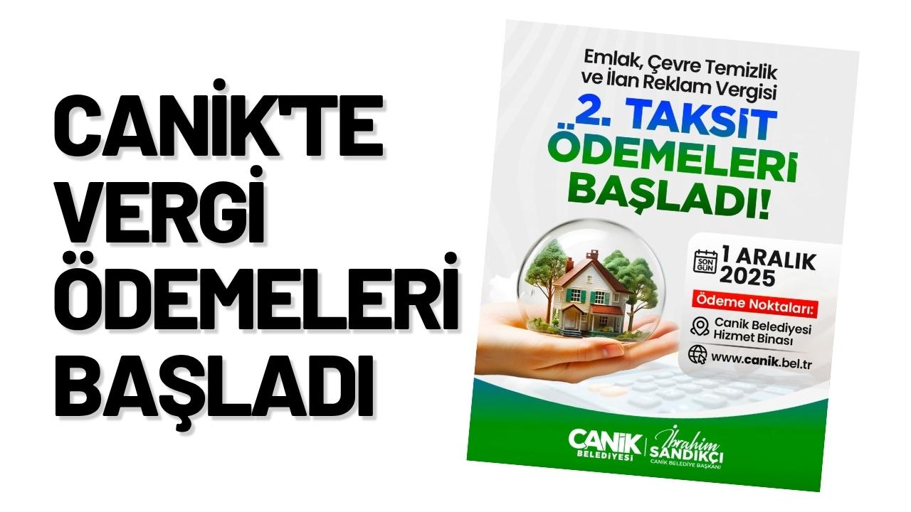 Canik'te vergi ödemeleri başladı