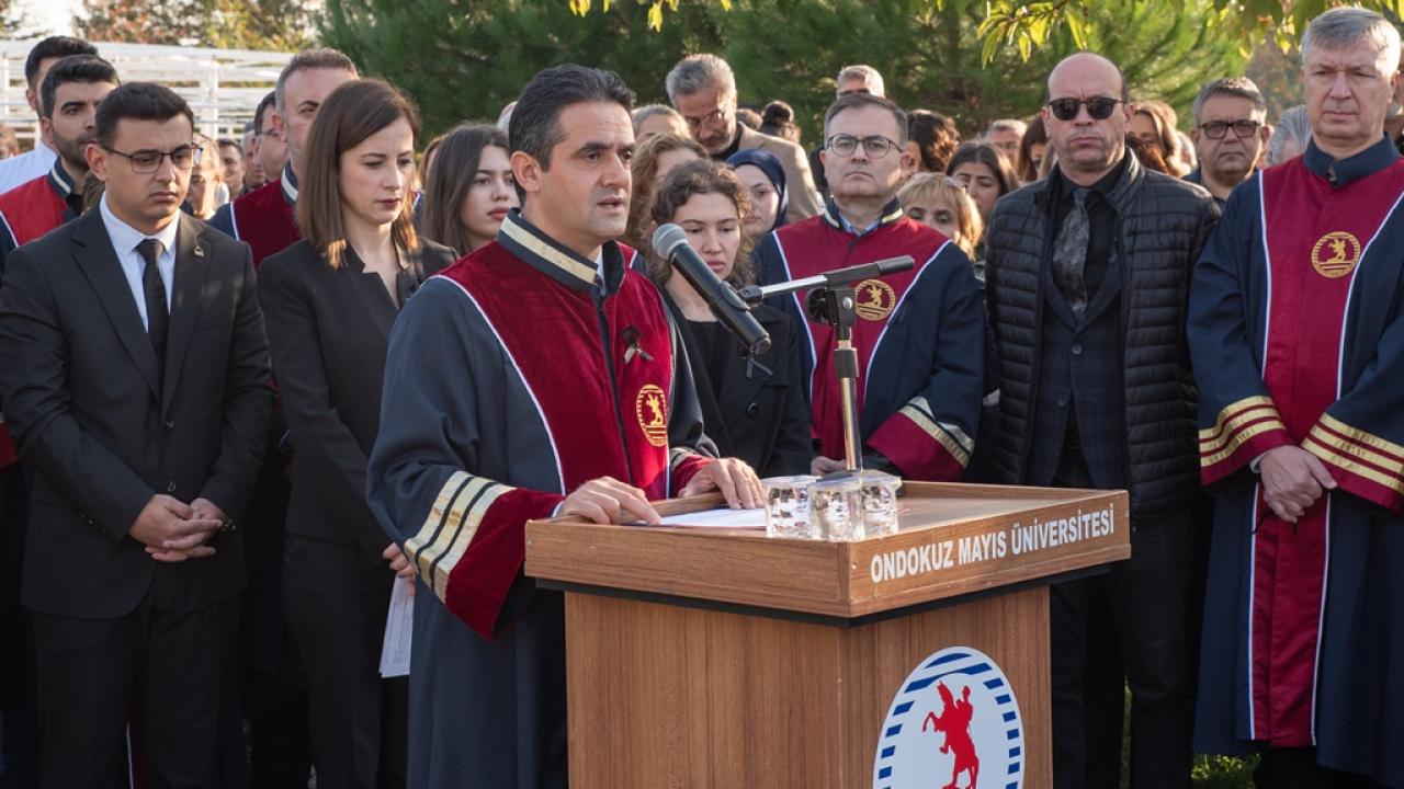 Cumhuriyetimizin Kurucusu Gazi Mustafa Kemal Atatürk, 87. Yılında OMÜ’de Saygıyla Anıldı