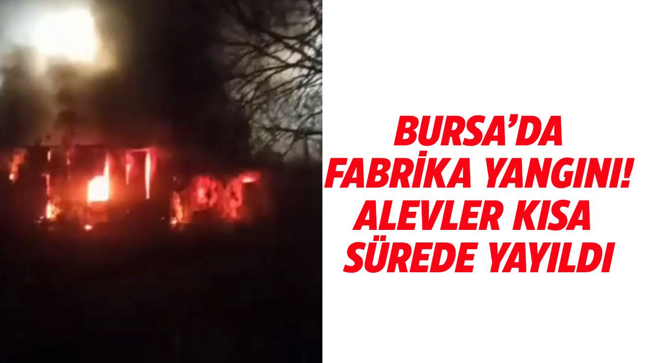 Fabrikada korkutan yangın