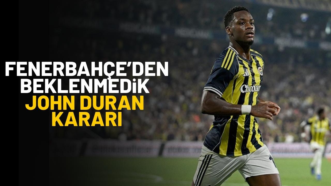 Fenerbahçe’de Jhon Duran kararı! Jhon Duran Kayserispor maçında ilk 11’de mi başlayacak?
