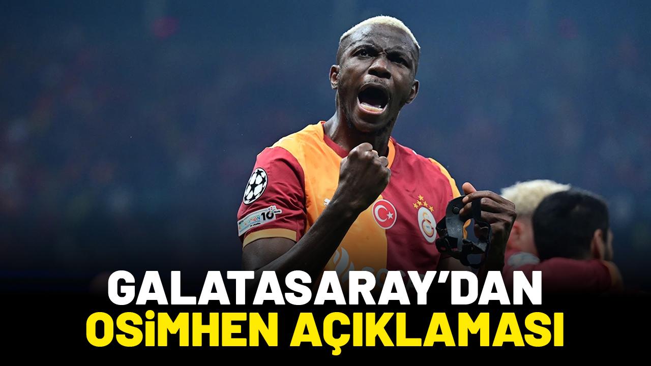 Galatasaray'dan açıklama geldi! Osimhen'in sakatlığı ne?