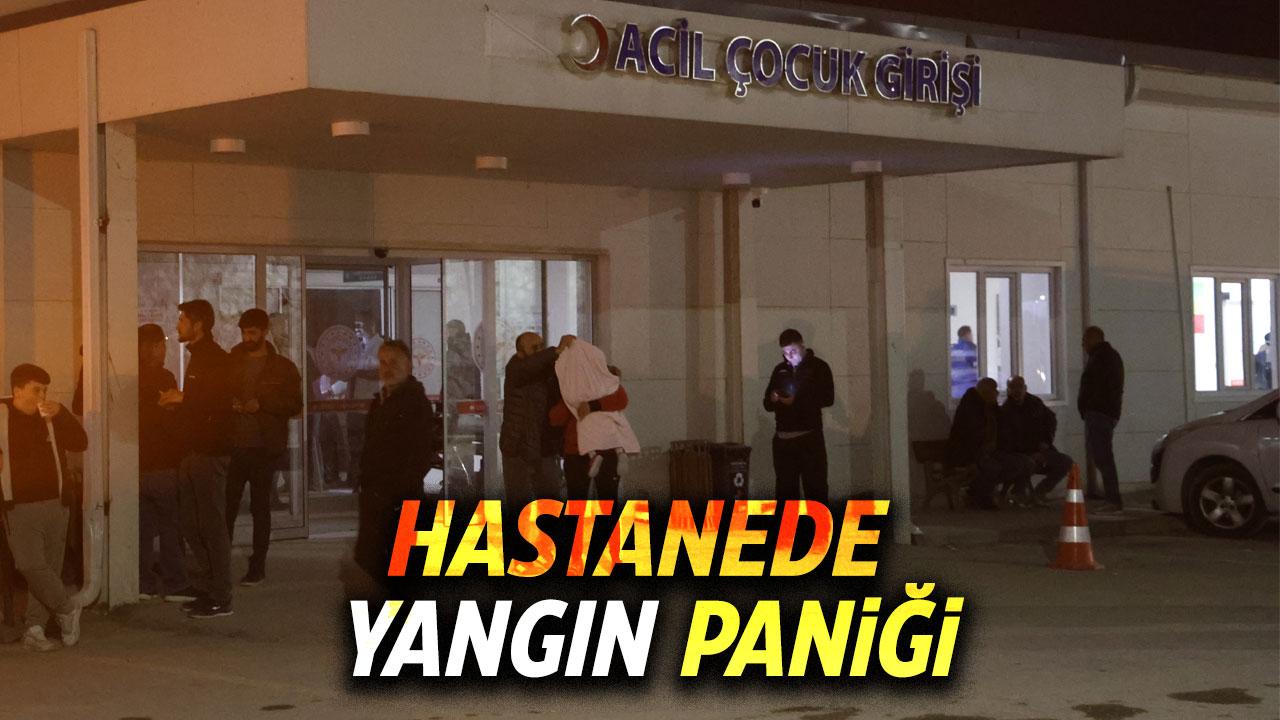 Hastanede yangın paniği