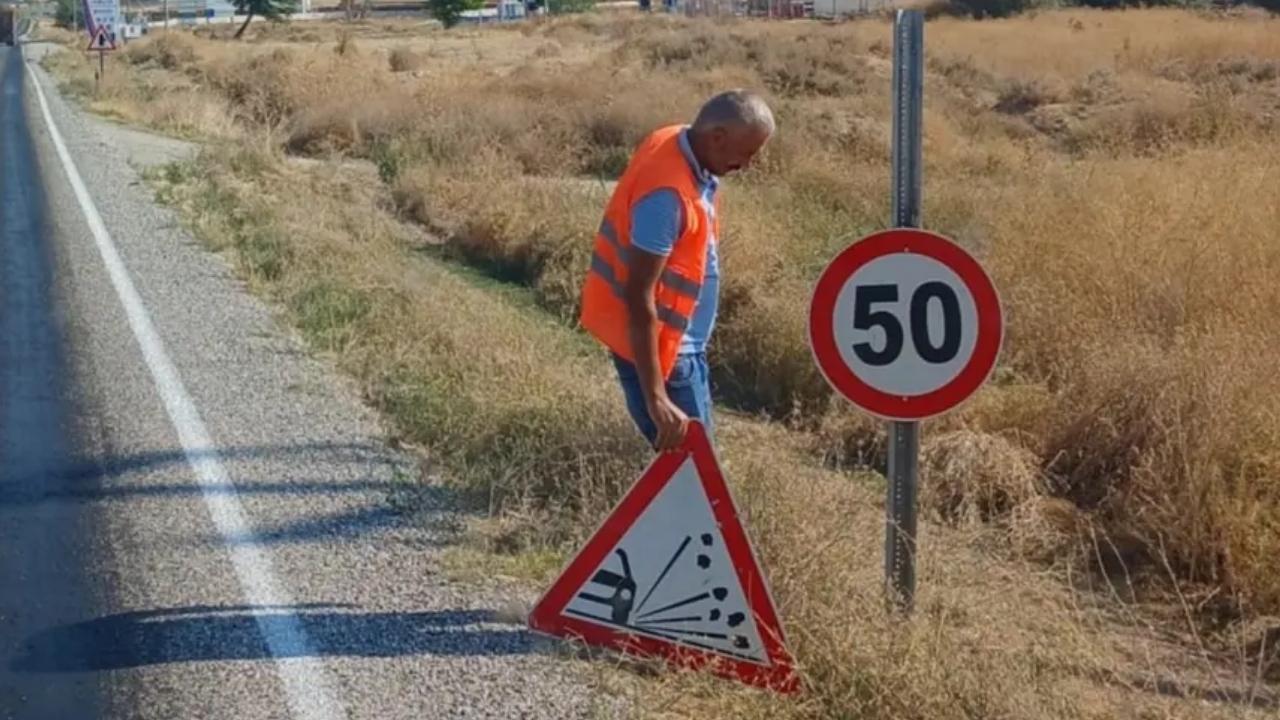 Kaç adet hız sınırı tabelası kaldırıldı?