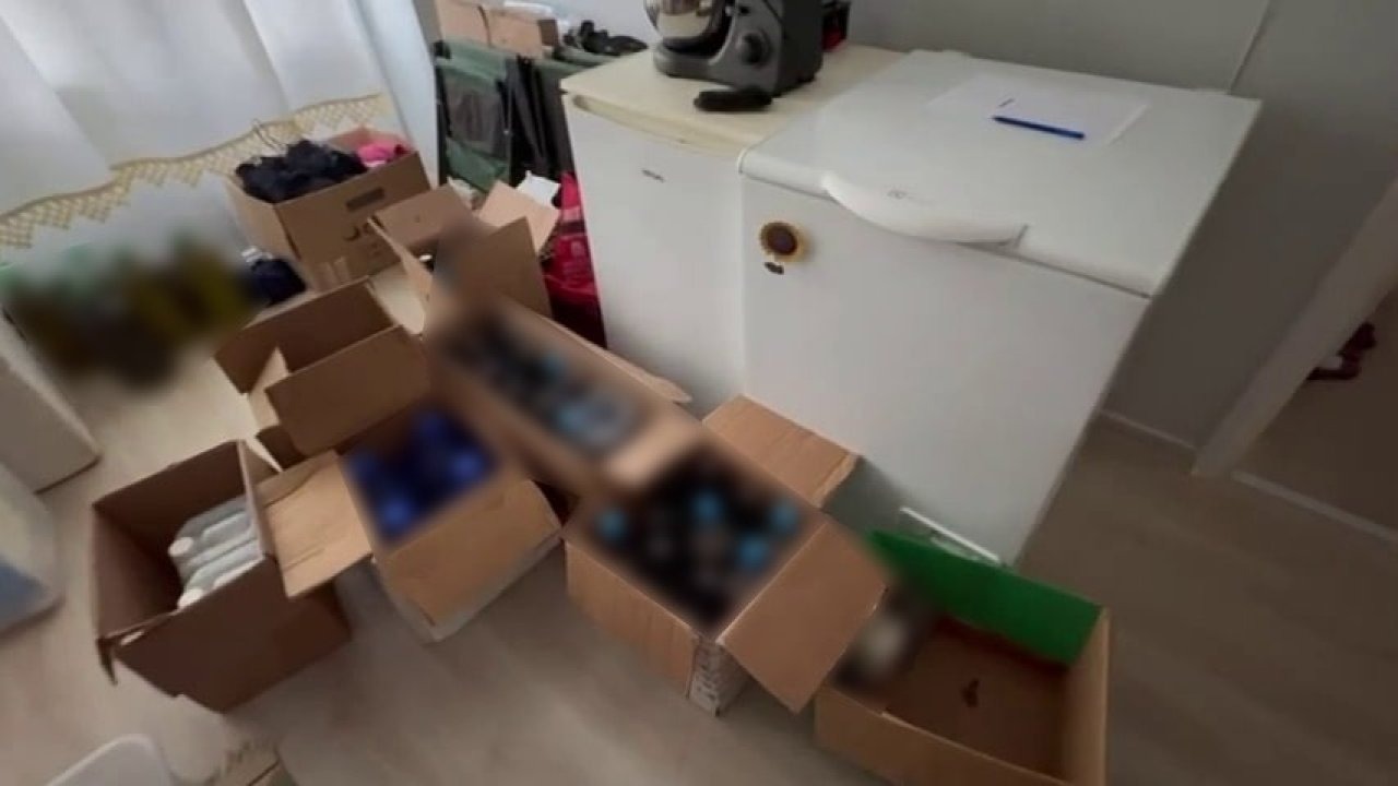 Kaçak içki operasyonu: Bidon bidon sahte alkol ele geçirildi
