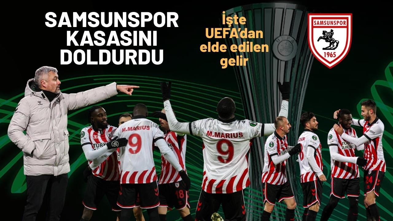 Lider Samsunspor'a UEFA'dan inanılmaz gelir! Ödenen miktar belli oldu