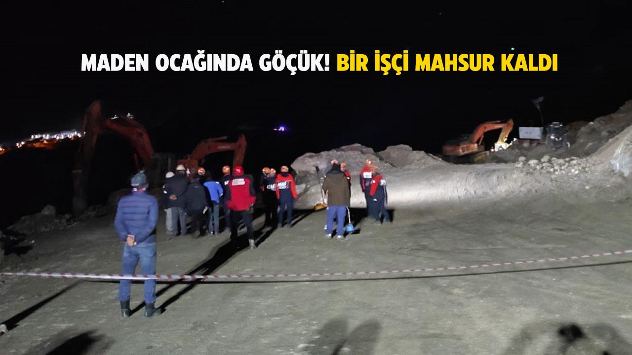 Maden ocağında göçük! 1 işçi göçük altında
